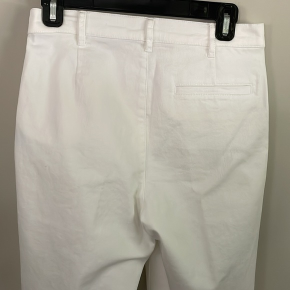 J. McLaughlin Women's Rainey White Front Slit Straight Leg Jeans Size 6 - Picture 5 of 9